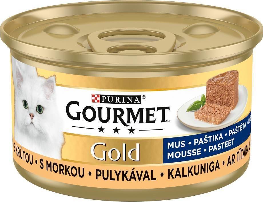 Gourmet Gold Cat paštika s krůtou 85 g