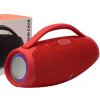 Prenosný Bluetooth reproduktor BOX3 MINI LED - Červená