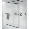 Riho Lucid stena sprchovacieho kúta 90 cm čierna matný/sklo priehľadné G005029121