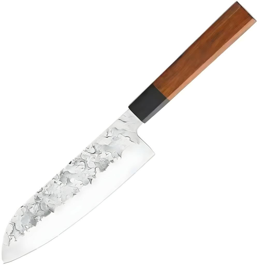HARAHU Kuchynský nôž SU-39320 - Santoku/Hnedá 18,5 cm