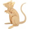 Woodcraft Drevené 3D puzzle Myš