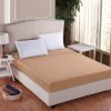 Entuzia Prestieradlo DELUXE Mako Jersey s lycrou - kávové kávová Jersey s elastanom 180x200 cm