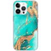 AppleKing lesklý mramorový kryt pre iPhone 14 Pro Max - tyrkysový - možnosť vrátiť tovar ZADARMO do 30tich dní