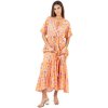 Isla Bonita By Sigris Dlhé šaty Dlhé Midi Šaty Oranžová