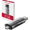 Čítačka pamäťových kariet SD/MicroSD AXAGON CRE-SAC USB 3.2 Type-C + Type-A
