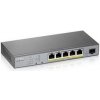 Zyxel Zyxel GS1350-6HP, 6 Port managed CCTV PoE switch, long range, 60W, 802.3BT (1 year NCC Pro pack license bundled)