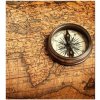 DIMEX | Vliesová fototapeta na stenu Kompas a mapa MS-3-0264 | 225 x 250 cm | hnedá, béžová + Vliesová fototapeta na stenu DIMEX Kompas a mapa MS30264 v rozmere 225 x 250 cm