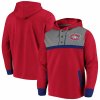 Fanatics Mikina Montreal Canadiens True Classics 3-Button Pullover Hoodie Veľkosť: XL