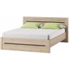 Szynaka Dvojlôžková posteľ Desjo 50 140x200 dub San Remo