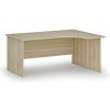 Rohový kancelársky písací stôl PRIMO WOOD, 160x120 cm, pravý, dub prírodný