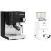 Rancilio Silvia E, black + Ascaso H64, white
