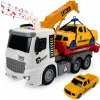 Nákladné auto Celman s plastovým žeriavom, so zvukovými a svetelnými efektmi