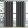 Mondo Italia Hotový záves na kruhoch Heaven tmavošedý Šedá 140x160 cm