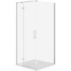 Cersanit CERSANIT Sprchový kút JOTA ľavý chróm 90x90 so sprchovou vaničkou TAKO slim biela matná S601-153