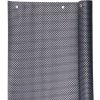 Zástena Polyratan 77 0,9x3 m, UV, 800 g/m2, antracit, tieniaca na balkón, s okami