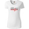 Cycling ekg - Dámske tričko z organickej bavlny Origin (GOTS) - M ( Biela )