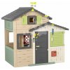 Smoby Domček Priateľov so zvončekom v natur hnedých farbách Friends Evo Playhouse Life rozšíriteľný