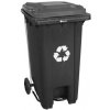 MERIDA Popolnice z plastu na triedený odpad s pedálom, 120 l (BEZ VEKA-veko sa kupuje samostane !!) KJS412
