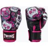 Boxerské rukavice Twins Special Fancy FBGVL3-53 Skull pink/black