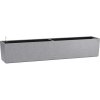 Balkónový kvetináč Lechuza Balconera Stone plast 99 x 19 x 19 cm kameň sivý vrátane zavlažovacieho systému, vložky pre rastliny a ukazovatele hladiny vody