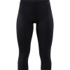 Dámske 3/4 cyklistické nohavice CRAFT Essence Kni black L
