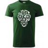 Bike lebka - Klasické pánske tričko vyššej gramáže - 2XL ( Fľaškovozelená )
