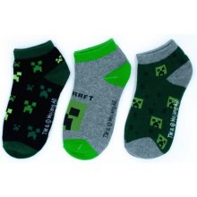 Minecraft I Krátke detské ponožky 3-balenie