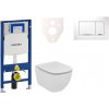 Cenovo zvýhodnený závesný WC set Geberit do ľahkých stien / predstenová montáž + WC Ideal Standard Tesi 111.300.00.5NF5