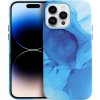 Plastové puzdro na Apple iPhone 14 Plus Leather Mag PU Splash modré