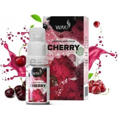 10ml Cherry WAY to Vape E-LIQUID, obsah nikotínu 6 mg