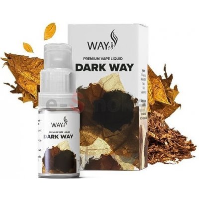 10ml Dark Way WAY to Vape E-LIQUID, obsah nikotínu 0 mg