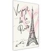 Vertikálny foto obraz sklenený Eiffelová veža Paríž 50x100 cm