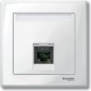 Kryt zásuvky dát. 1xRJ45 S-One Actassi biela polárna Merten SysM (Schneider)