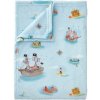Modrá detská deka z mikroplyšu 150x200 cm Pirates – Belle & Boo