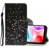 Peňaženkové kožené puzdro na Xiaomi Redmi 8 - Black Star