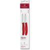 Sada nožov SWISS CLASSIC 8 cm, sada 2 ks, červená, plast, Victorinox