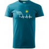 Ekg Fotovoltaická elektráreň - Klasické pánske tričko vyššej gramáže - 3XL ( Tmavý tyrkys )