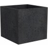 Scheurich Kvetináč C-Cube 240 priemer 38 cm Stony Black