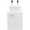 XIAOMI Originálna nástenná nabíjačka Xiaomi MDY-16-EF (iba hlava) Rýchla nabíjačka 33W biela voľne ložené