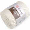 Pletacia priadza Macrame Rope Ø5 mm 500 g rozčesávacia - (752) krémová najsvet.