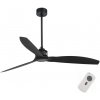 FARO Barcelona FARO 32100 - Stropný ventilátor JUST FAN čierna pr. 128 cm + diaľkové ovládanie FA32100 + záruka 3 roky zadarmo