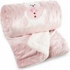 Pierre Cardin Jemná ovečková deka ružová Polyester 110x140 cm