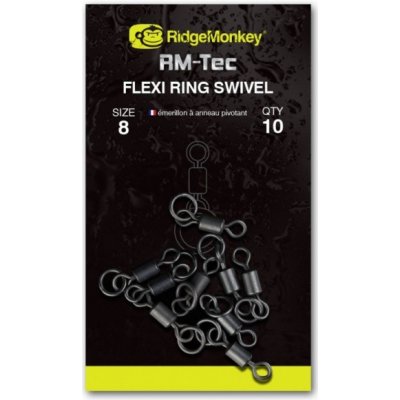 RidgeMonkey Obratlík s Kroužkem RM-Tec Flexi Ring Swivel veľ.11