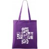 Zdravotné kríž veci - Taška bavlnená - 42 x 38 cm ( Fialová )