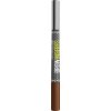 Maybelline New York Brow Inserts Medium Brown 4 obojstranná fixka na obočie s trojitým hrotom a farbiacim gélom 1 ks