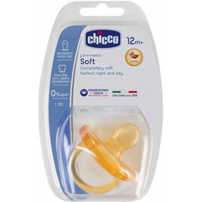 CHICCO Cumlík Physio Soft celokaučukový 16-36m