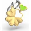 MTM340-01 MTM - KĽÚČENKA - Štvorlístok pre šťastie so srdiečkom | MP-KOVANIA.sk