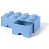 LEGO úložný box so šuplíkmi 250x500x180mm - svetlo modrý (LEGO40061736)