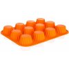BANQUET Forma na 12 košíčkov silikónová CULINARIA Orange 32 x 24 x 3,4 cm