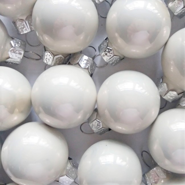 Vianočné gule biela perleť 2 cm - 24 ks od 2,6 € - Heureka.sk